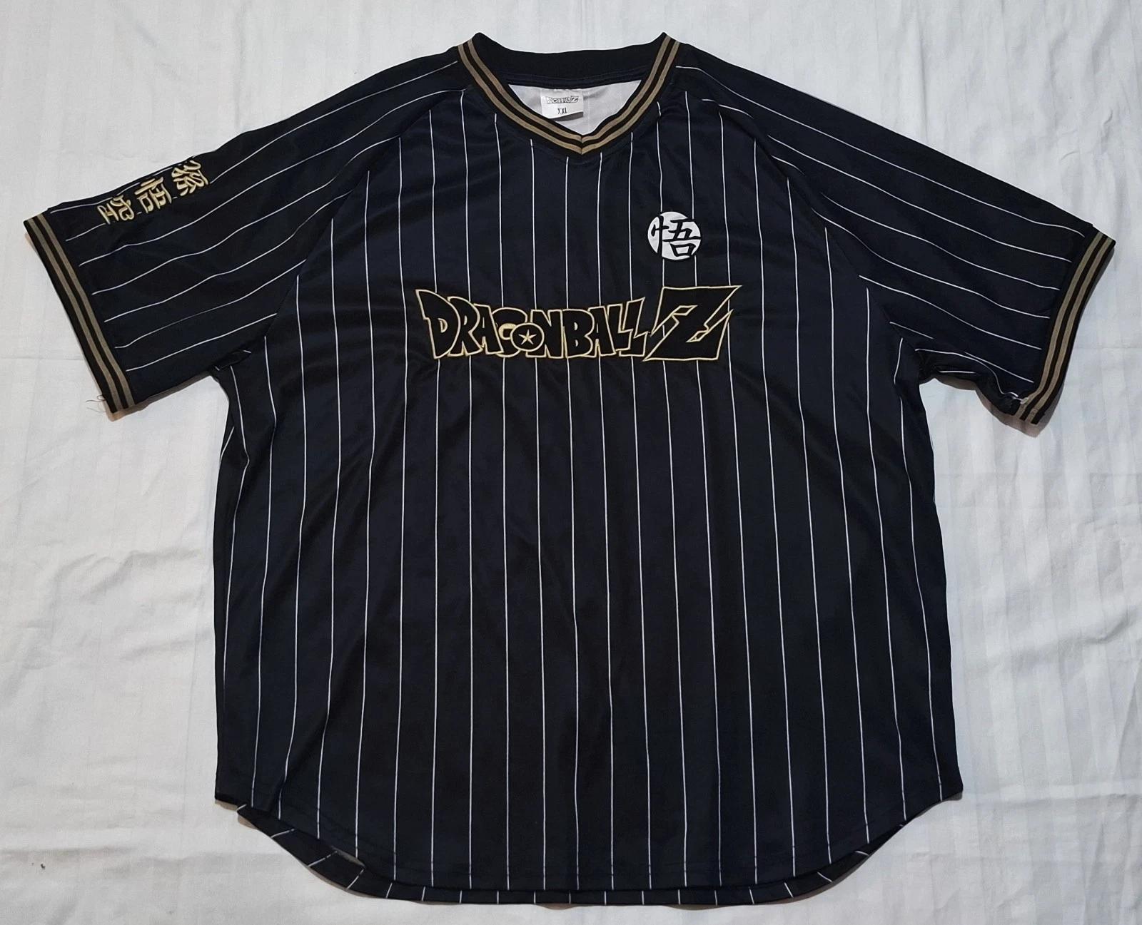

Dragon Ball Z Goku Baseball Style T Shirt Black Mens Size XXL Anime Y2K New 4XL