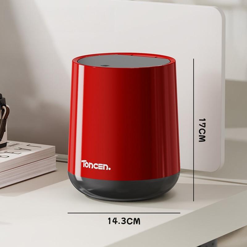 

Desktop Trash Can, Home High-end Feel, Living Room Covered Trash Can, Office Large-capacity Thickened Storage Bucket