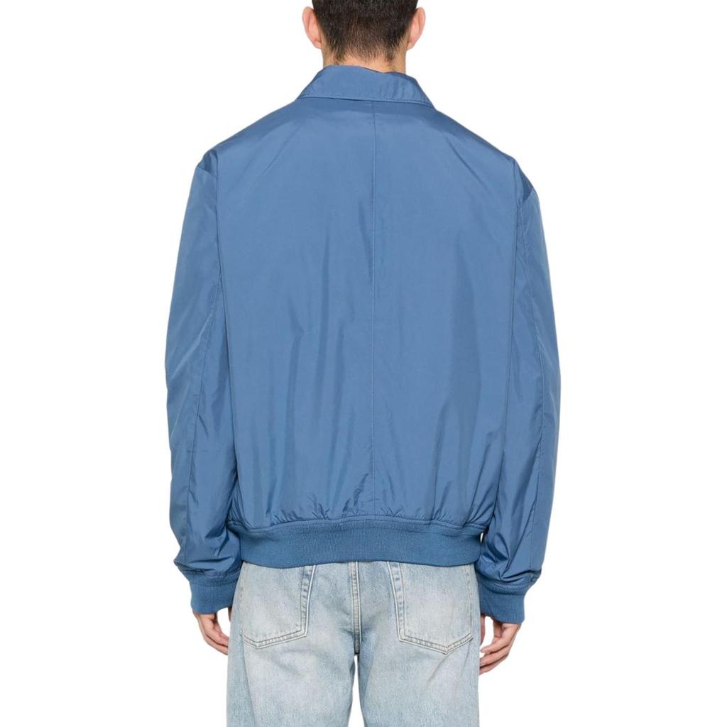 Polo Ralph Lauren Solid Color Polo Collar Fitted Logo Zip Long Sleeve Jacket Men Jacket Blue 710832229013