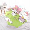 1pc My Melody & Friends Floral Print Automatic Opening/Closing Umbrella with Portable Tri-Fold Design, 8-Bone Iron Frame Outdoor Umbrella, Perfect Gif