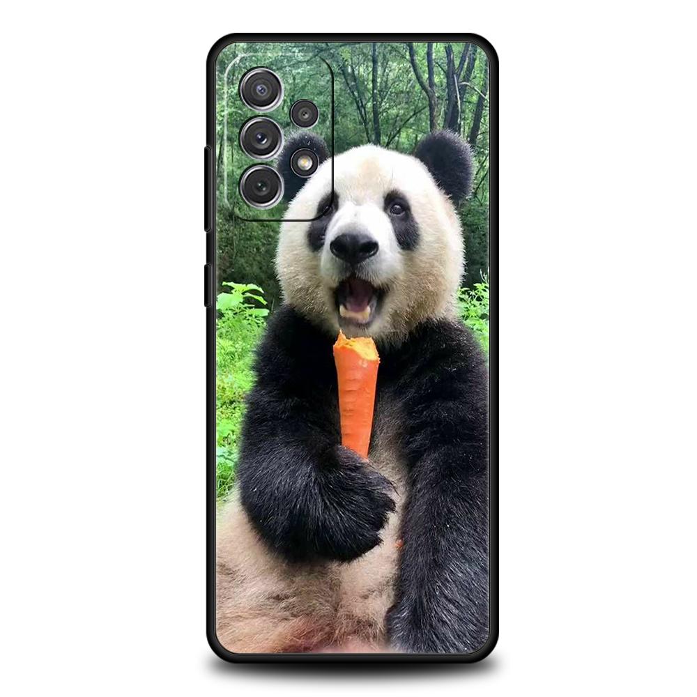 Phone Case For Samsung Galaxy A15 A13 A35 A55 A51 A71 A41 A31 A21S A03S A05 A17 A23 A25 A33 A53 A73 5G A07 4G Cover panda