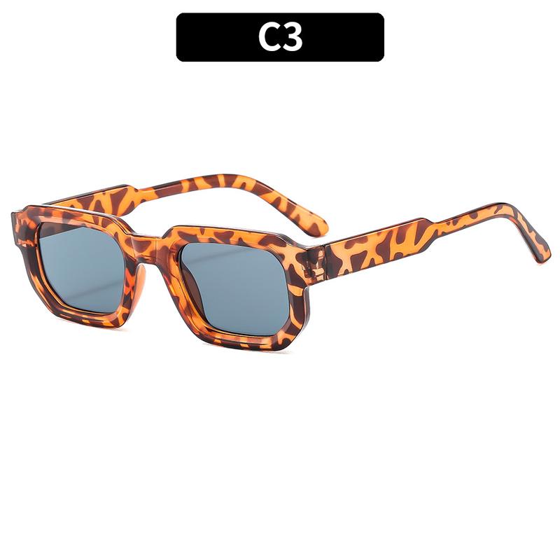 Men Vintage Rectangle Frame Sunglasses Fashion Retro Sun Glasses Luxury Brand Design UV400 Shades Eyewear Women Goggles