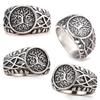 Viking Style Tree Of Life Vine Stainless Steel Fade Resistant Ring