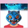 Demon Kpop Hunters Blue Tiger Cosplay Latex Mask Halloween Performance Party