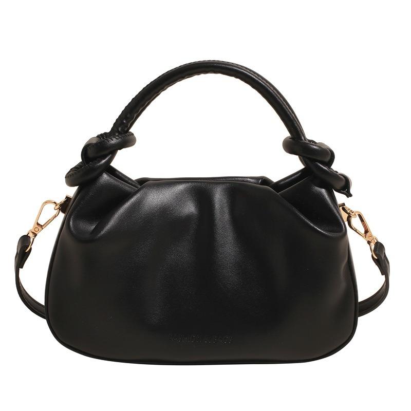 Retro einfache plissierte kleine Tasche Damen Frühling neu tragbare Bucket Bag Premium vielseitige Umhängetasche