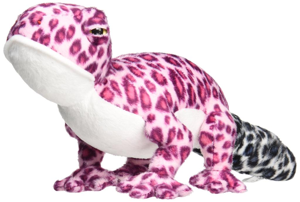 Pink leopard gecko plush toy