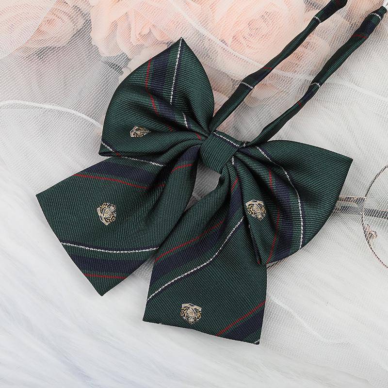 Jk Japanese Plaid Korean Version Of Collar Flower Graduate Female Collar Flower College Wind Streamer Jk Bow Shirt Accessories Sailor Suit