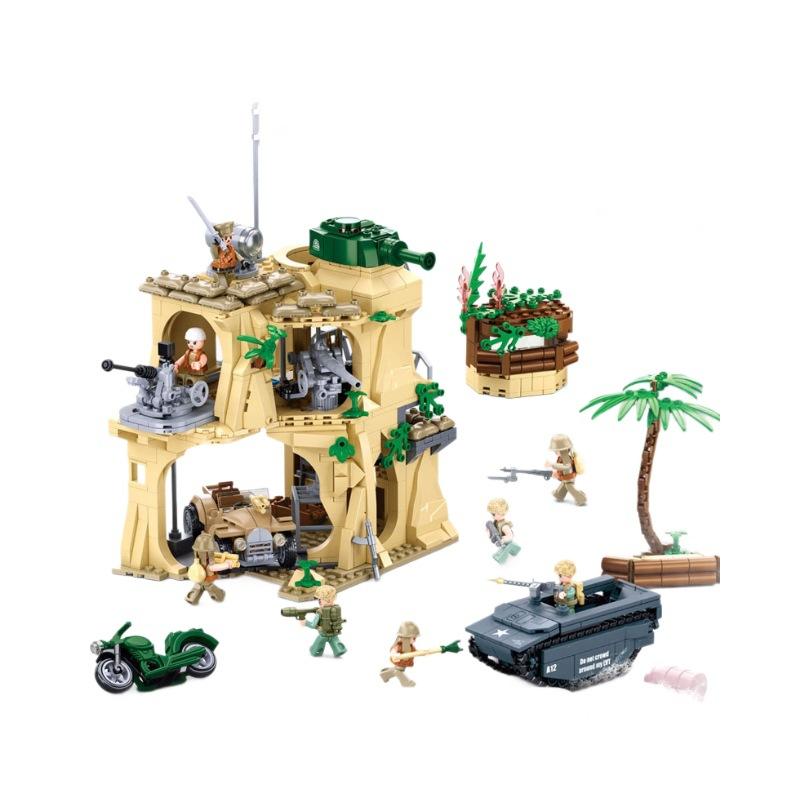 T-54 Main Battle Tank Building Block Classic World War Military Armored Vehicle Model Bricks M4A3 BMP T90 II STEM DIY Model Kit 3D Interlocking