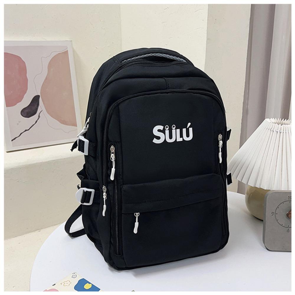 New middle school girls double shoulder schoolbag ins Fengsen Korean version large capacity high value fashion backpack
