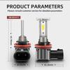 2Pcs Super Bright LED Car Fog Lights 100W H8 H9 H11 Auto Fog Lamps 12V For Acura TSX 2004-2008 2009 2010 2011 2012 2013 2014