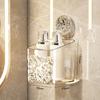 Shower Suction Cup Shelf Basket Light Glacier Pattern One Second Installation bathroom Organizer Storage Rotating to Suck Remove