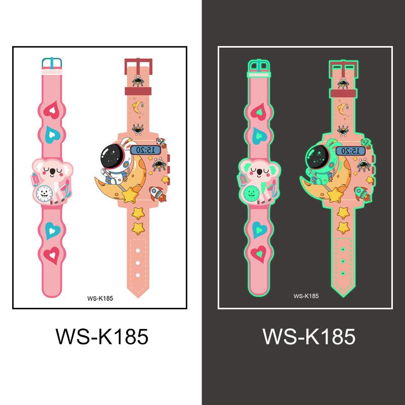 Luminous Waterproof Tattoo Stickers for Kids: Cross, Watch, Boys & Girls Designs