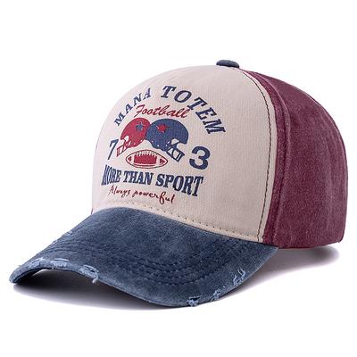 New Unisex Washed Cotton Vintage Baseball Cap 73 Letter Embroidery Dad Hat For Men And Women Outdoor Sports Cap