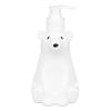 Plastic Shampoo Dispenser Bear Shaped White Lotion Dispenser Refillable Decorative Shower Bottle
