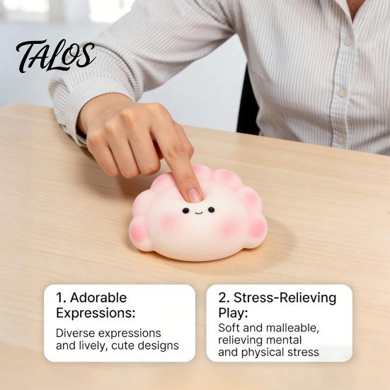 Travel Stress Reliever Dumpling Pinching Toy, Relief Soft Elastic Fidget Toy Portable Mini Ball, for Anxiety And Irritability Release Ball