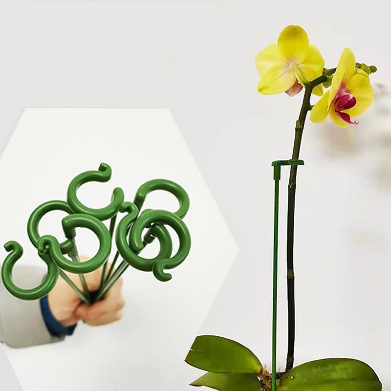 5 stk Plantestøtter Staker Blomsterstativ Gjenbrukbare Planteklips Bonsai-festeverktøy Blomstervekstholder Hageverktøy