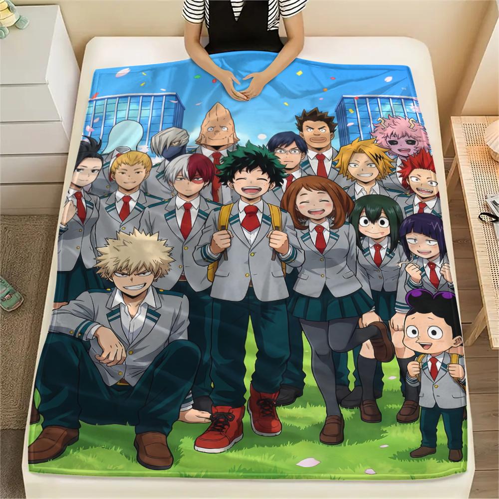My Hero Academia UA High Characters Blanket, MHA Fan Cozy Throw, Ideal Gift.chl 75x90cm
