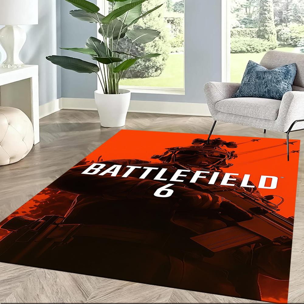 Battlefield 6: War Zone Square rugs are a great choice for living rooms, bedrooms, home décor, and as gifts.