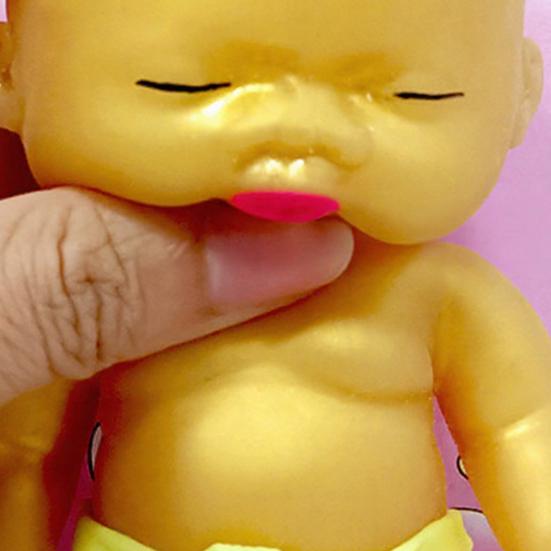 1/2Pcs Babies Stress Relief Toy with Underwear Slow Rising Anxiety Relieving Mini Baby Squeeze Toy Soft Relaxation Stress Ball Fidget Toy