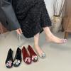 Flower Jelly Shoes Soft Sole 2025 New Shallow Mouth Summer Transparent Hollow Single Shoes Women's Fashion Flat Bottom Hole Sandals