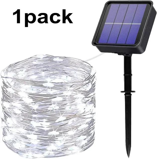 30M 300LED Solar Lichterkette Außen RGB Garten Lichterkette Wasserdicht 8 Modi Kupferdraht Flackerlicht Hochzeitsdekorationen