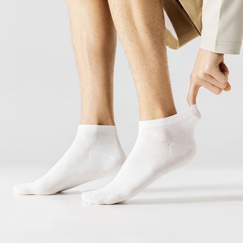 6Pairs High Quality Men Socks Combed Cotton Short Breathable Odor Proof and Antibacterial Business Spring Summer for Male Sock