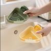 Triangular Kitchen Sink Suction Cup Drain Basket & Fruit Washer