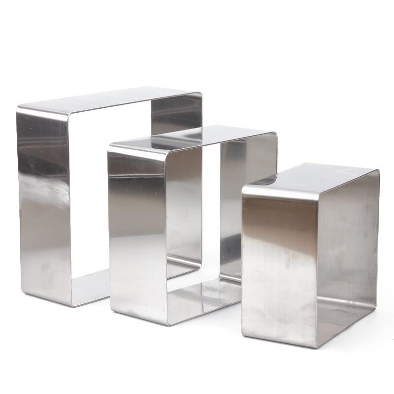 Quadratischer Mousse-Ring aus Edelstahl Backform