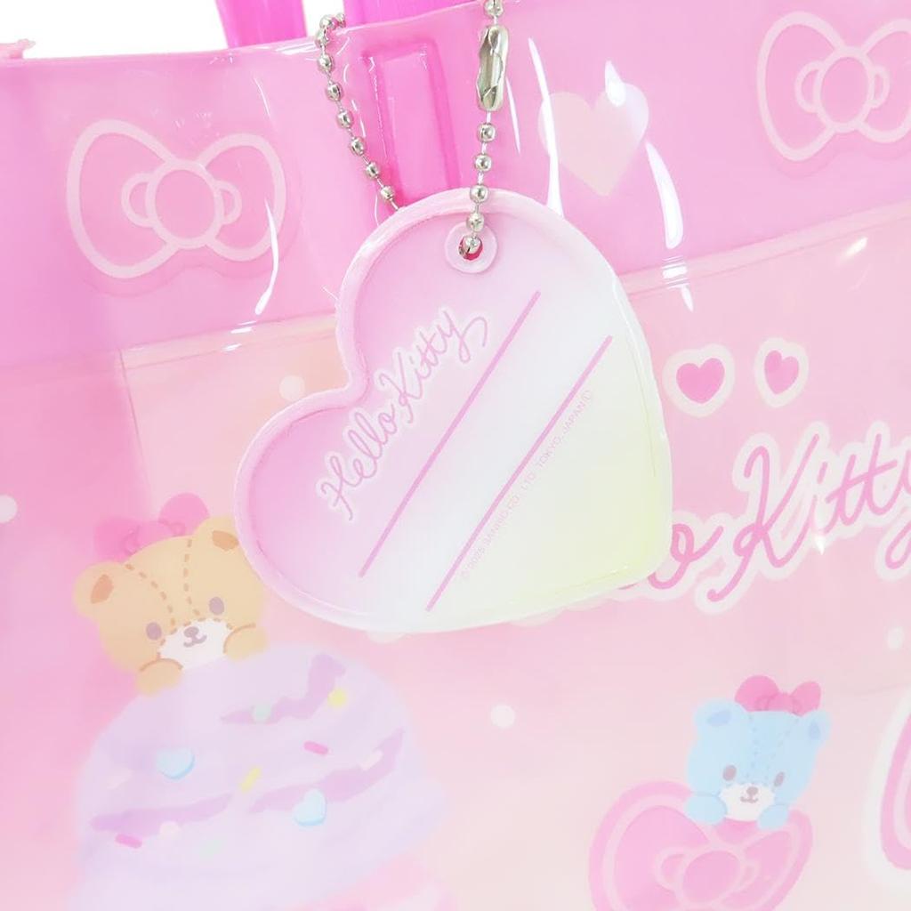 Gusseted PVC Hello Pink [Takanami] Bag, Kitty,