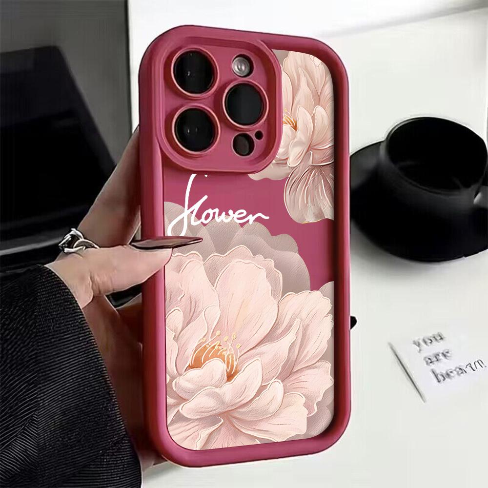 Beautiful Flower Fashion Phone Case for Samsung S25 S24 S23 S22 S21 S20 Note 20 FE Plus Ultra 4G 5G Soft Silicone TPU Cover