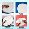 Large Oval Three-Hole Art Palette for Watercolor and Acrylic Painting