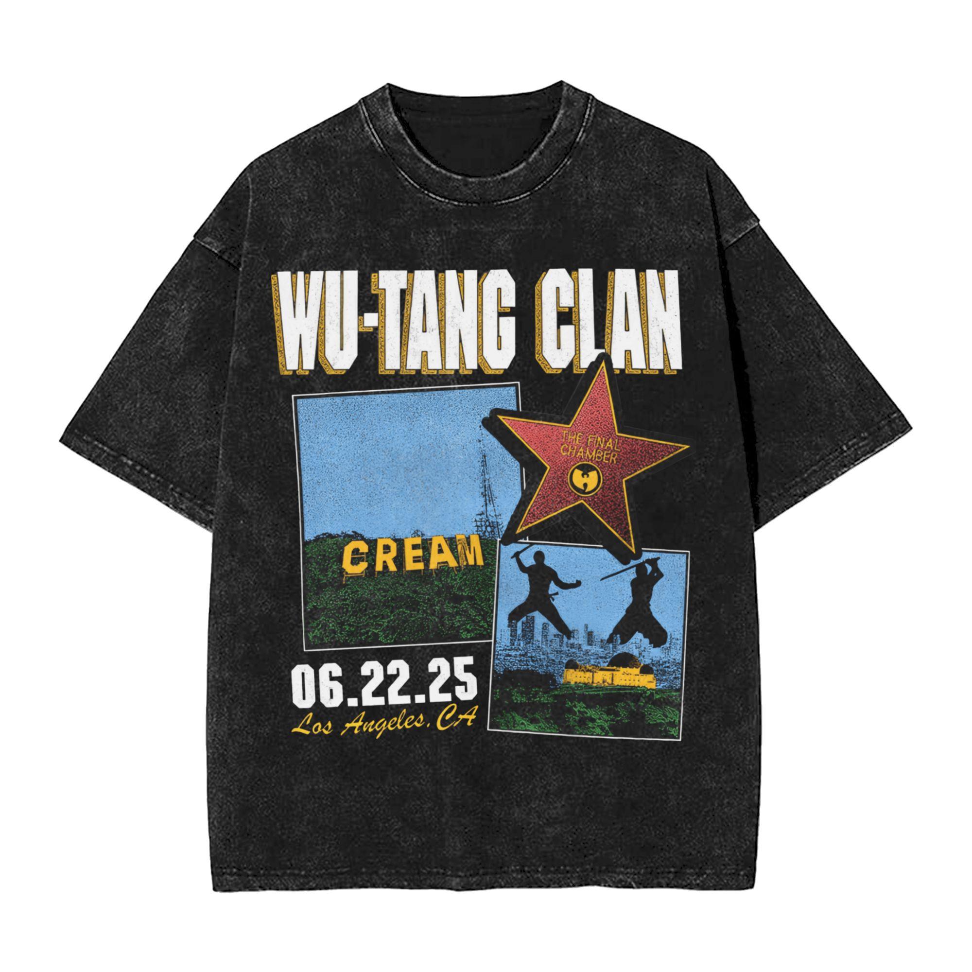 

The Final Chamber Wu Clan T–tangs Forever Tour T Shirts Men Cotton T-Shirt Round Neck Tee Shirt Short Sleeve Clothes S