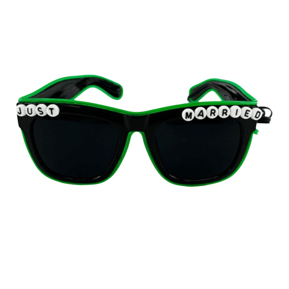 

Square LED Glasses Heart Shaped Glowing Heart Glasses Decorative Light Up Sunglasses Party Green Square Glasses
