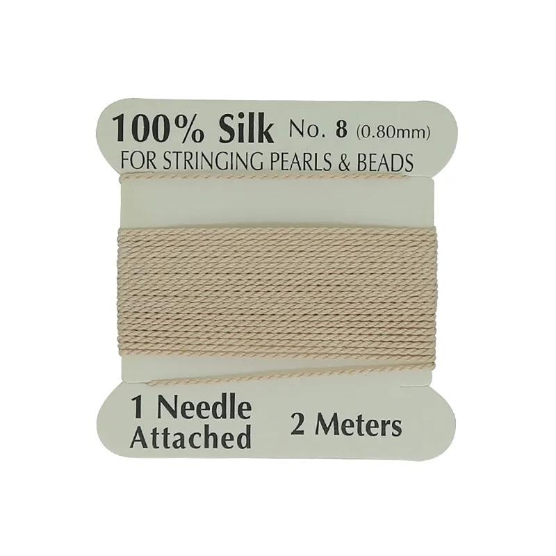 8# 0,8 mm*2 metry Cena fabryczna Wielokolorowy 100% naturalny Różowy Czarny Biały Jedwabny Sznurek Dla Kobiet DIY Tworzenie Biżuterii