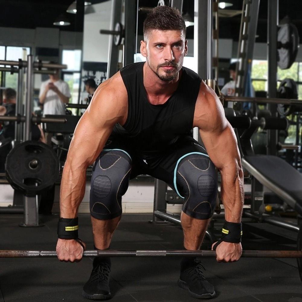 Breathable Patella Protect Band Fiber Badminton Knee Brace Running Knee Brace  Jumper