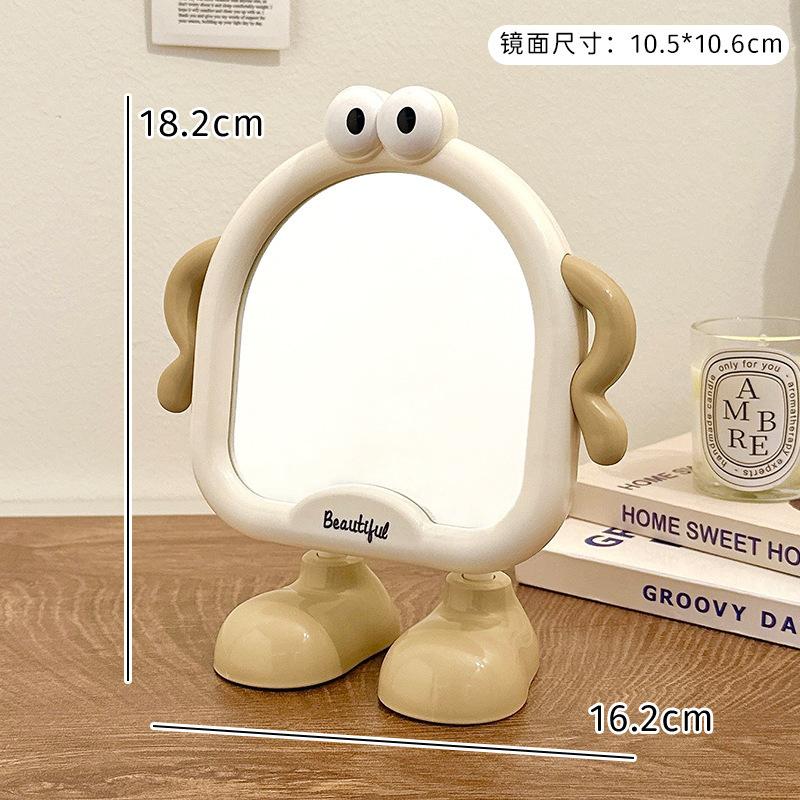 Mirror Makeup Mirror Desktop Table Makeup Desk Small Home Bedroom Cute Student Dormitory Portable HD Makeup Mirror