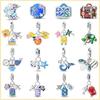 Metal Fashion Glow Firefly Ocean Luggage Travel Charm Beads Ideal for 3Mm Bangle Make Your Own Fine Accessory Gift Making Elegant Beautiful Lovely