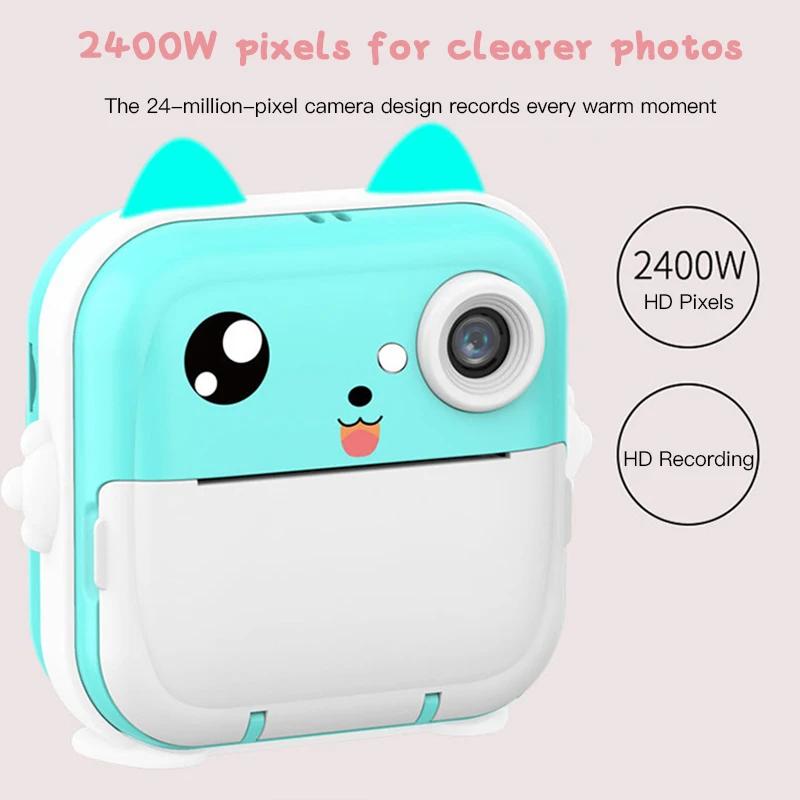 Digital Children Camera 1080P HD For Photography Instant Print Photo Kids Camera Mini Thermal Printer Video Christmas Toy Gifts