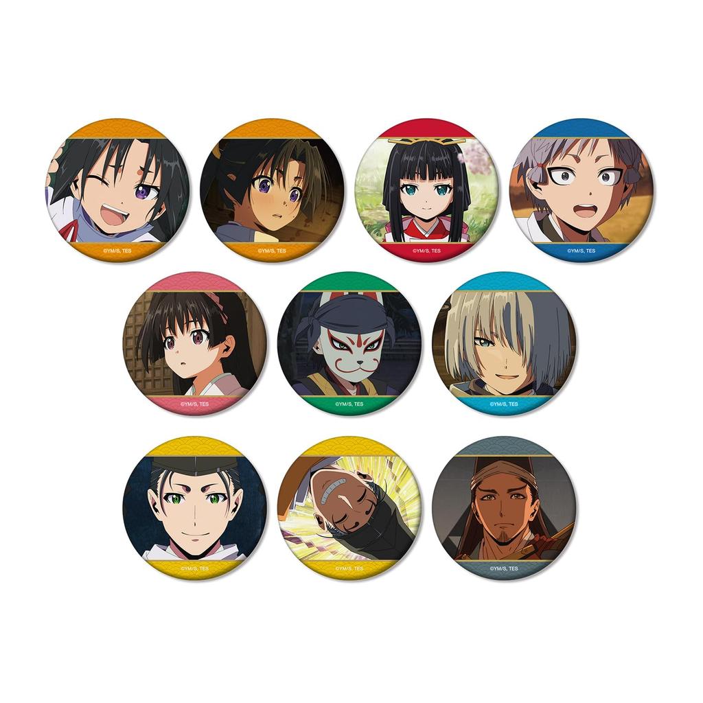 TV Anime Great Trading Scene Matte Can Box of 10 "The Escape" Badges,