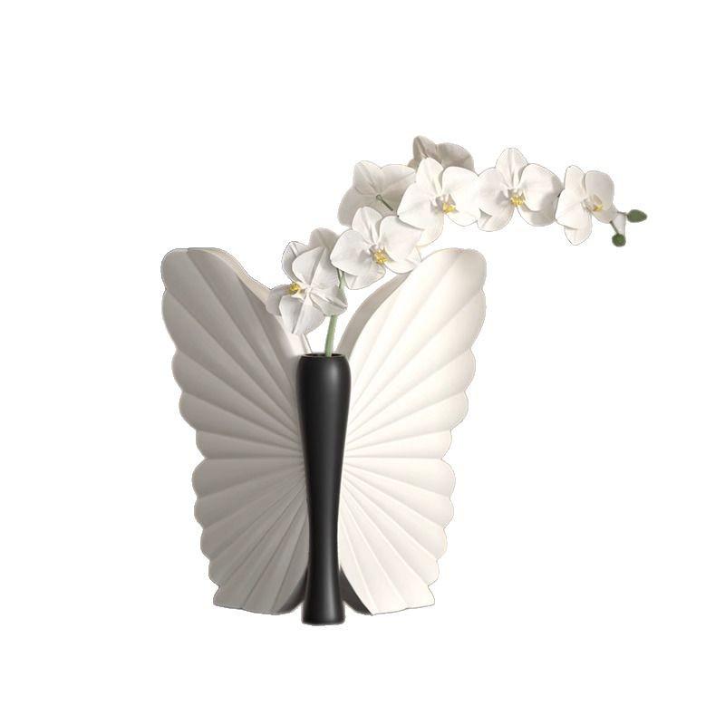 Butterfly Chaji Style Vintage Art Vase for Home Decor
