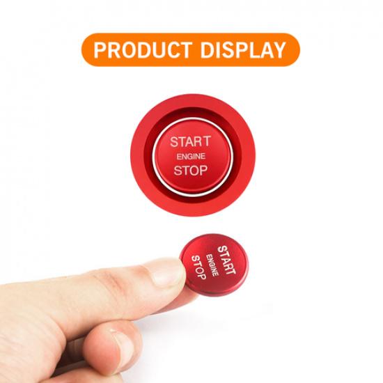 Cover For Land Rover ForJaguar Ignition RedKeyless Engine Start/Stop Push Button