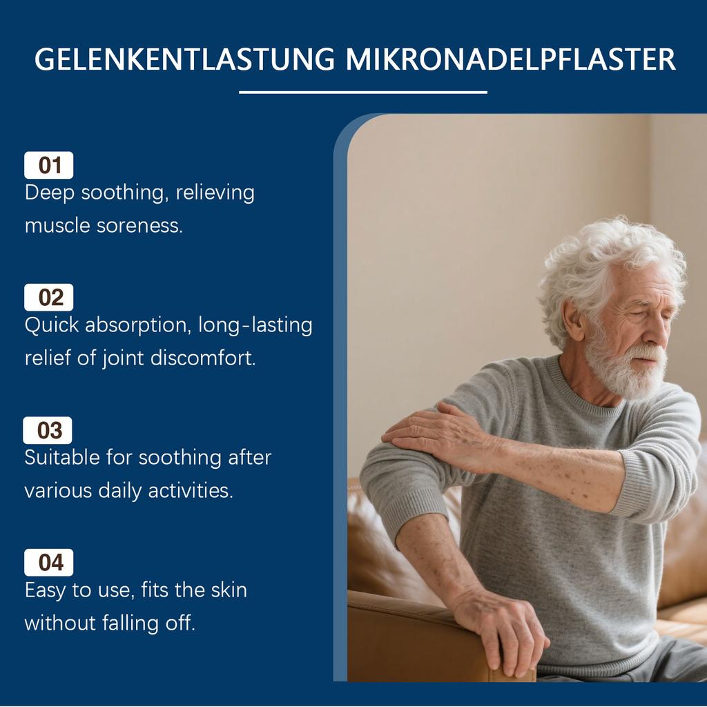 Joint Care Microneedle Patches Reduce Joint Pain. The Patches Are Quickly Absorbed And Provide Long-lasting Relief. They Are Suitable