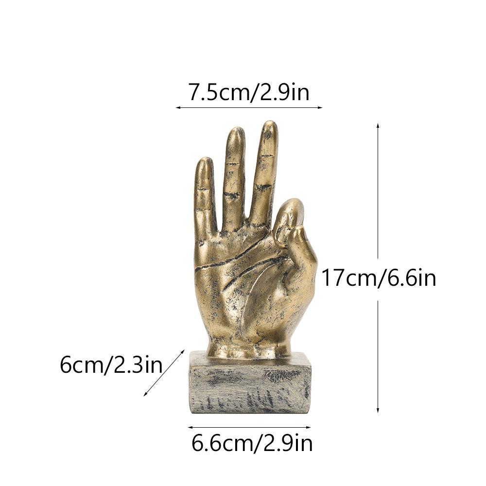 Gesten Charakter Finger Ornament Heim Wohnzimmer Büro Schreibtisch Dekoration