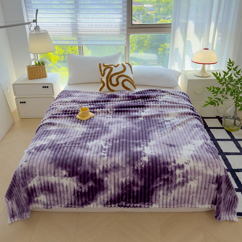 Marble Pattern Printed Falai Fluff Blanket Multifunctional Office Nap Cover Blanket Air Conditioning Blanket