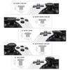 eXtremeRate ThumbsGear Replaceable Thumbsticks Compatible with PS5 Edge Analog Thumbstick Cap Compatible with PS5 Edge Controller 4 Levels of Height