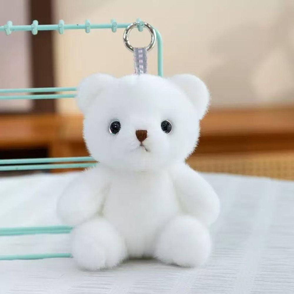 PP Cotton Bear Plush Ornaments Lifelike Bear Plush Toy  Keyrings Accessories