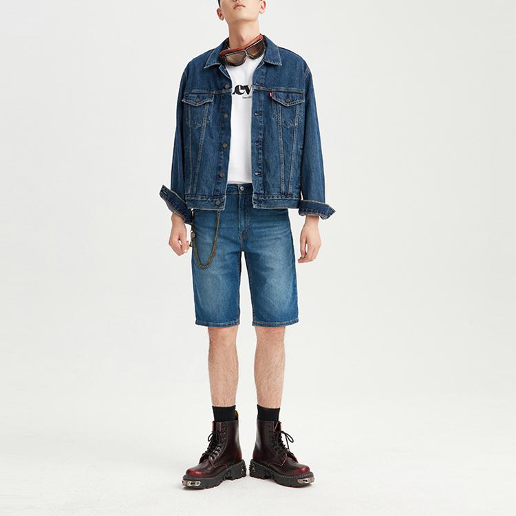 Levis Denim Jacket With Collar Men Jackets Blue 72334-0133