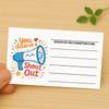 100pcs Positive Encouragement Cards for Teachers And Staff Colorful Motivational Thank You And Recognition 'You Deserve It!'