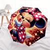 Minnie Mouse Automatic Opening and Closing Umbrella, Compact Travel Umbrella, Lightweight and Portable, Suitable for Beach Commuting Busines