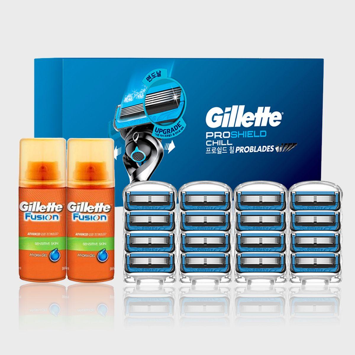 ProShield 7 Razor Blades 16-Pack + Free 2 Mini Gels